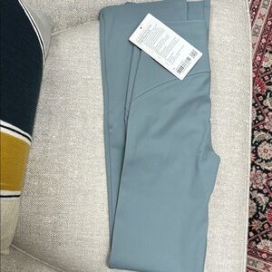Blue Dress Pants with Slim Fit and Smooth Fabric